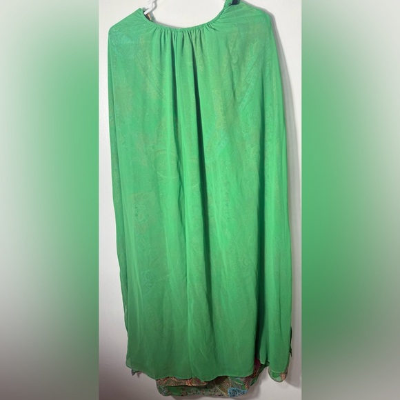 Mango Italian Fabric Dress in Green - Picture 10 of 16